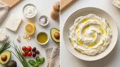 Ubijana feta z jogurtem i cytryną – kremowy dip gotowy w 5 minut
