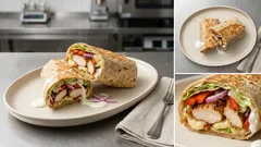 Domowy McWrap z kurczakiem: chrupiące warzywa i lekki sos jogurtowo-czosnkowy